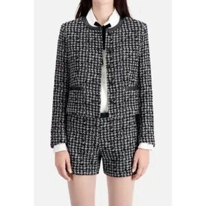 THE KOOPLES Long Sleeve Houndstooth Blazer